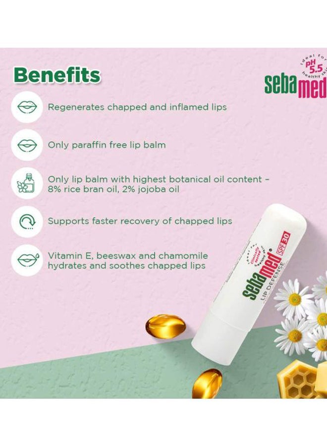 Sebamed Lip Defense Stick SPF30 White 4.8grams - Image 4