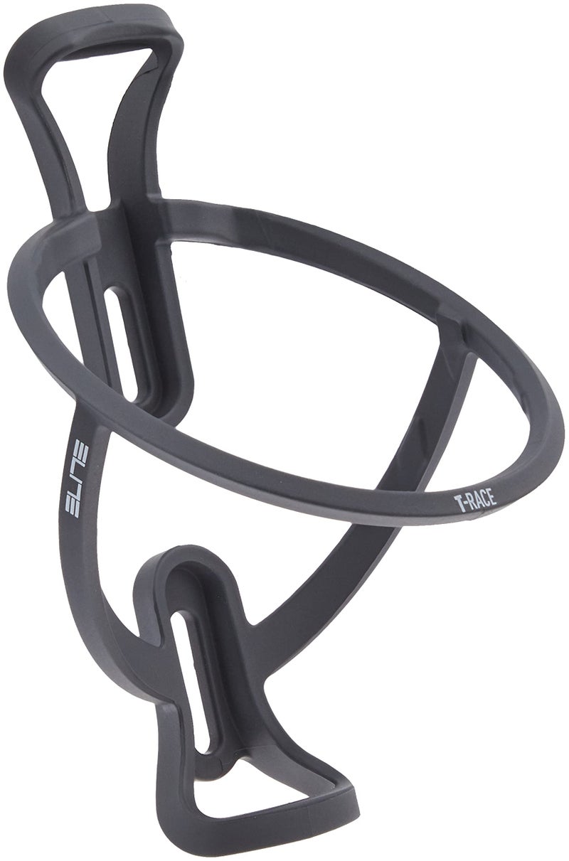 Elite TRace Cage Soft Touch Grey  Lightweight AllSide Entry Bottle Cage for Secure Retention
