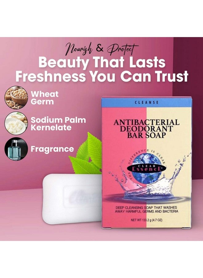 Clear Essence Platinum Antibacterial Bar Soap Unscented - Beauty Soap for Hand Body and Face - Skin Lightening Acne Soap Bar - Washes Away Dirt and Oil - Soap for Men and Women - (4.7oz) - Image 4