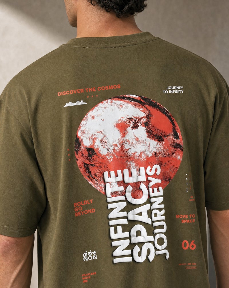 NOBERO Men's Premium Oversized Printed T-Shirt - Image 3