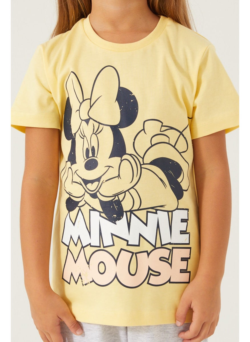 Minnie Mouse - طقم كابري أصفر لفتيات ميني الحلوة - Image 1