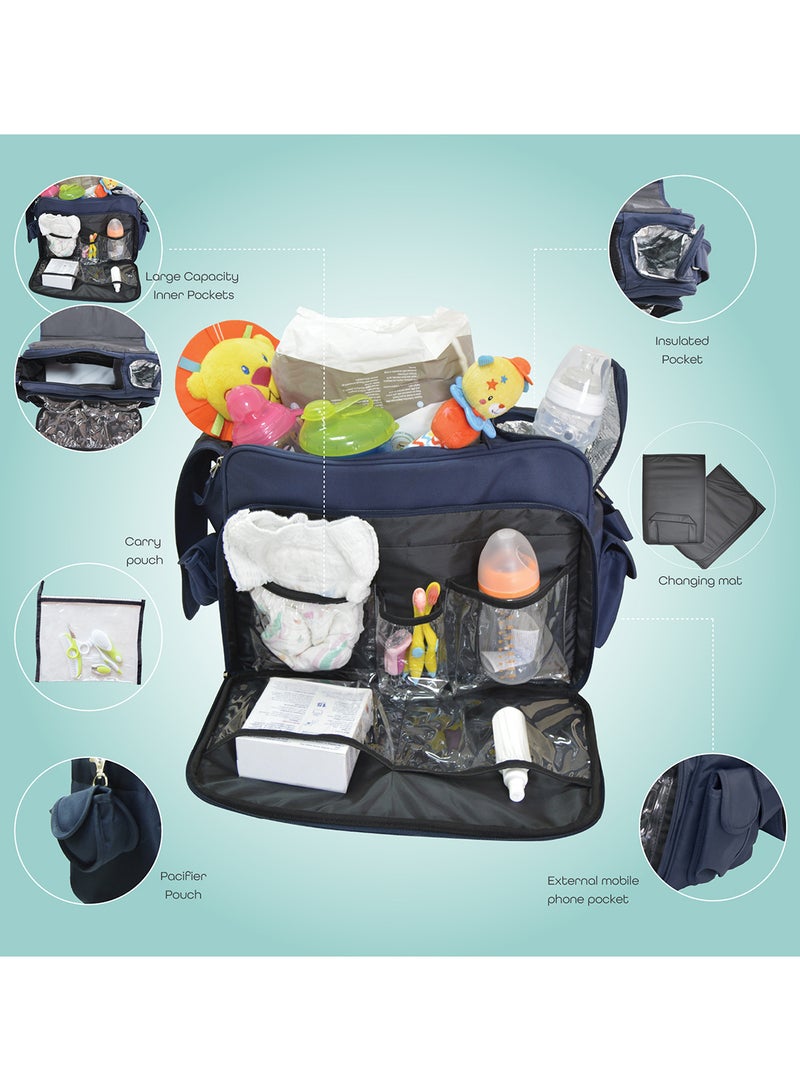 Moon 4Ever Messenger Bag - Blue - Image 2