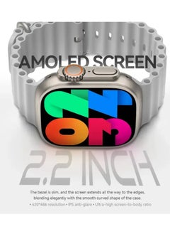 Wearfit Pro Smart Watch HW9 Ultra  Max Series 9 AMOLED display With Health Fitness Tracker Sport Watch  Supports  NFC +addition Replacement Band  49MM-Multicolour  - Image 5