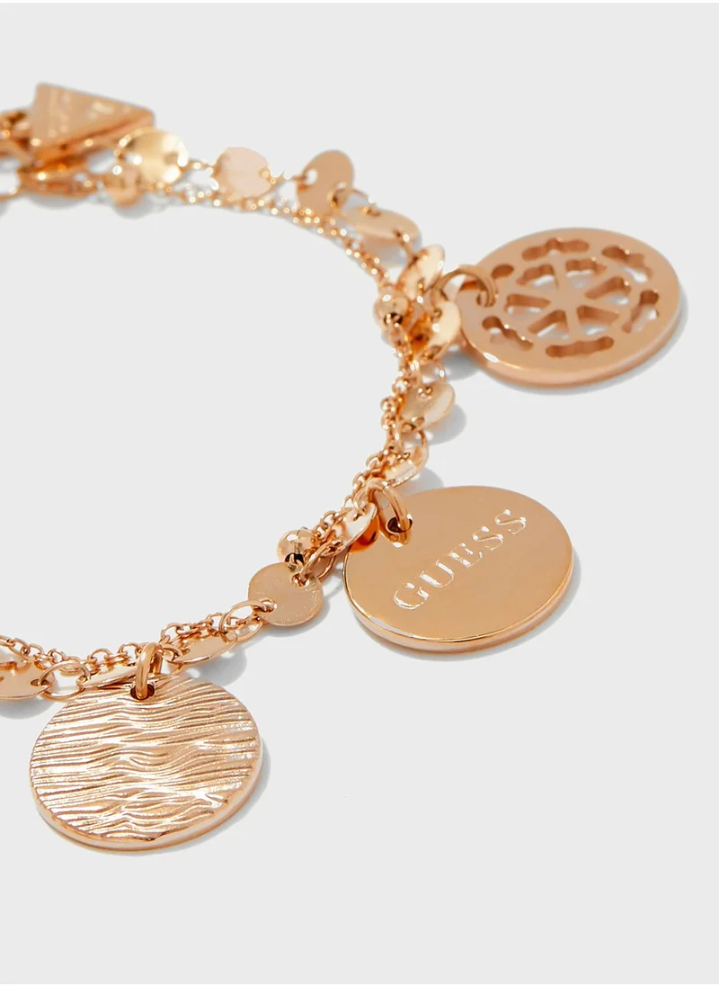 GUESS Double Chain Detailed Bracelet