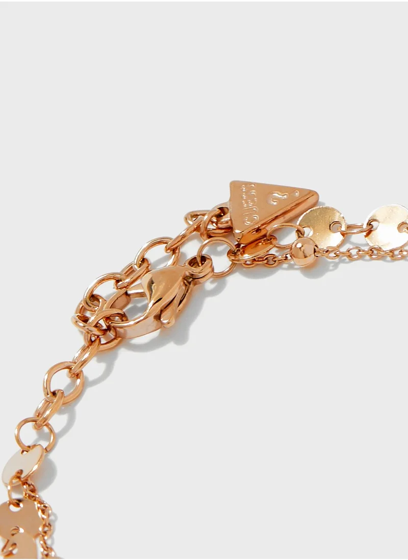 GUESS Double Chain Detailed Bracelet