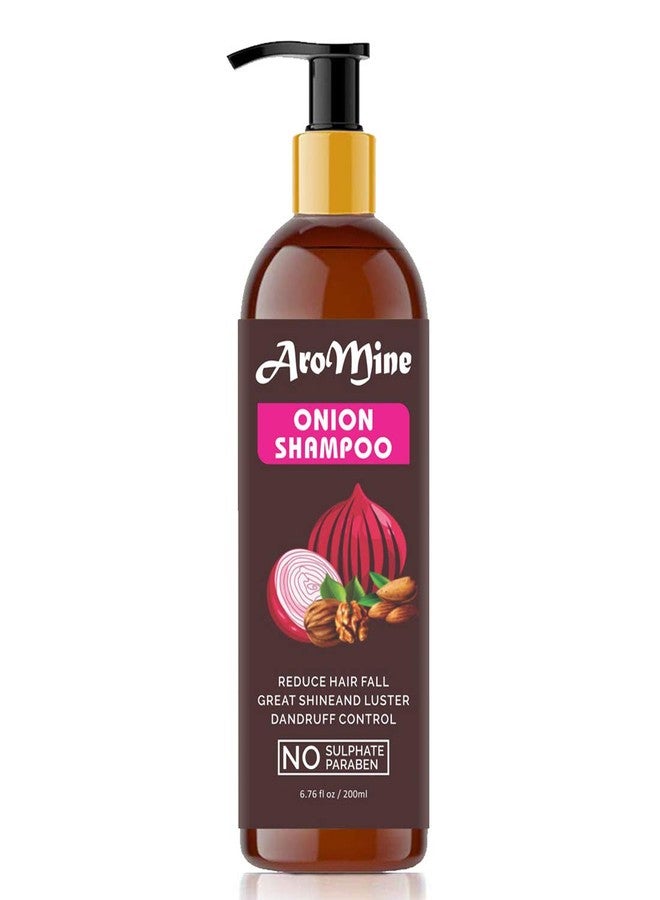 AroMine Natural & Red Onion Shampoo Paraben & Sulphate, 200 ml - Image 1