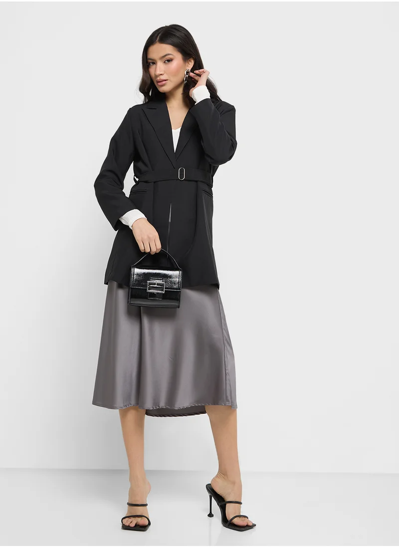 ايلا Longline Blazer With Belt