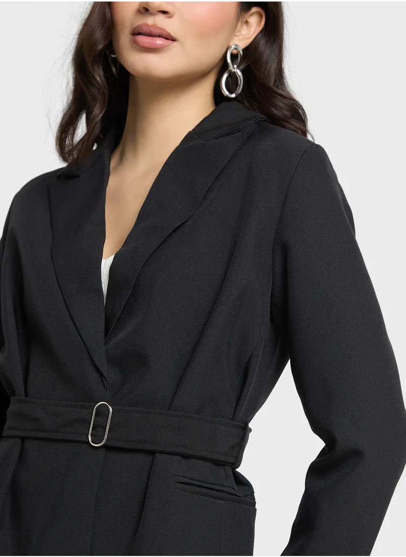 ايلا Longline Blazer With Belt