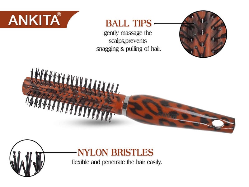 Ankita Hair Brush with Tiger Print & Nylon Bristle, All-Purpose, Colors May Vary (B-48T) by Chhavi Creation - Image 3