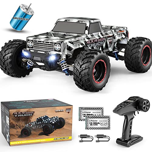 HAIBOXING سيارات هايبكسينغ 1/12 الكهربائية بدون فرش 903A، شاحنة وحش 4X4 للطرق الوعرة مع تحكم عن بعد سريع بسرعة قصوى 55 كم/س، مركبات RTR من الدرجة الهواية لجميع التضاريس للبالغين والأولاد - Image 1
