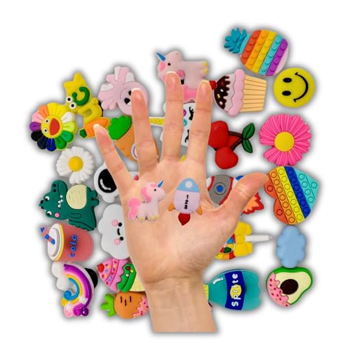 INAAM 30PCS Clogs Shoe Charms for Kids & Adults | Cute Cartoon PVC Charms for Crocs & Slippers | Waterproof Decorative Jibbitz for Shoes, Bracelets & Wristbands | Perfect Gifts for Kids | No Duplicate Designs - Image 3