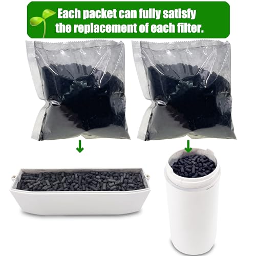 Shurex Odor Absorbing Filter Refills for Lomi Smart Waste Kitchen Composter Top and Back Filters, Replacement Activated Charcoal Filters Compatible with Electric Countertop Compost Bin - Image 3