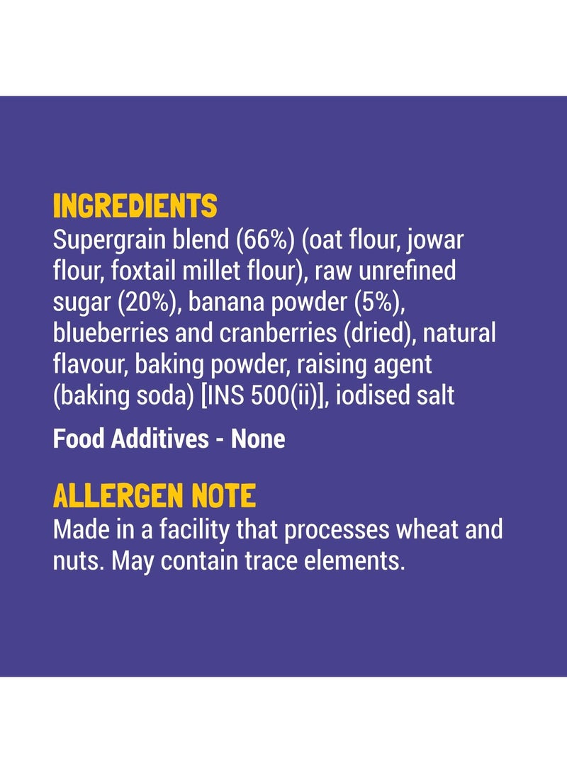 Slurrp Farm Slurrp Farm No Maida Pancake Mix Instant Breakfast Mix made with Oats and Jowar 100% Vegetarian Eggless Healthy Breakfast for Kids and Adults With Real Blueberries- 150g - Image 3