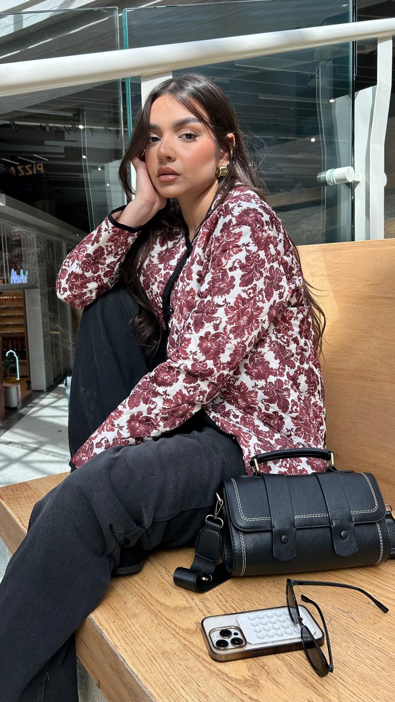 Pavo Burgundy Vintage Jacket - Image 4