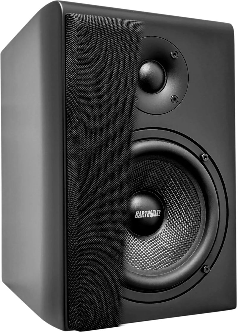 EARTHQUAKE Sound RBS-52 Bookshelf Speaker with PistonMax Technology, 5.25" High Output Woofer and Dynamic 1" Silk Dome Neodymium Tweeter, Matte Black, Pair - Image 5
