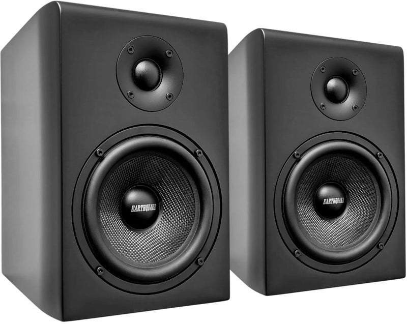 EARTHQUAKE Sound RBS-52 Bookshelf Speaker with PistonMax Technology, 5.25" High Output Woofer and Dynamic 1" Silk Dome Neodymium Tweeter, Matte Black, Pair - Image 3