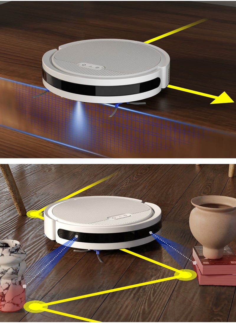 pureatic - Robot Vacuum And Mop Combo, App/Voice Control, 3 In 1 Robot Vacuum Cleaner, 4000pa Max Power Suction, Scheduled Cleaning, Automatic Recharge, For Pet Hair, Low Carpet - Image 1