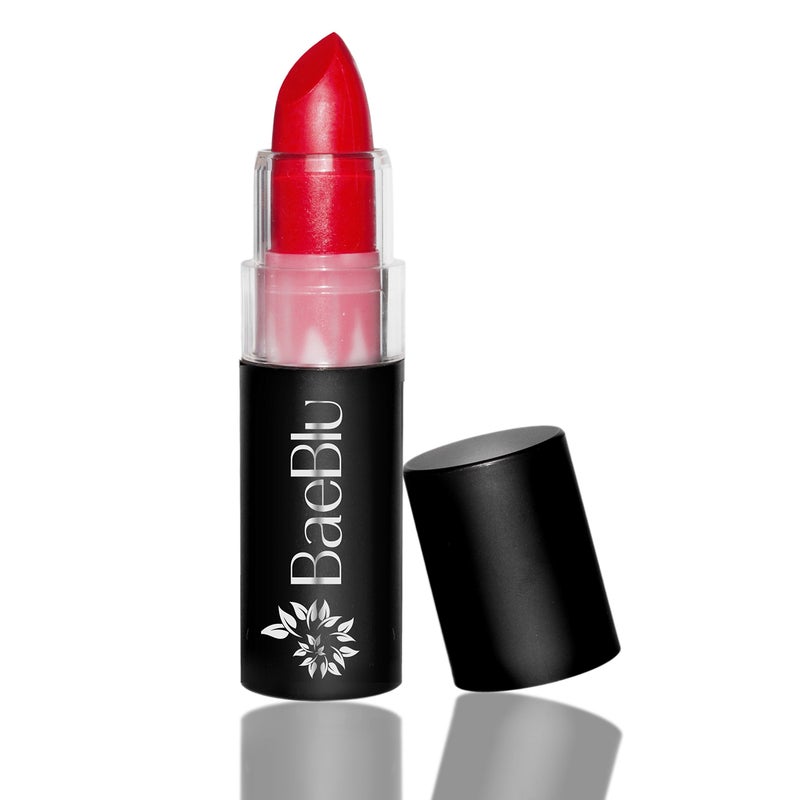 BaeBlu Organic Lipstick 100% Natural Hydrating Antioxidant-Rich, Made in USA, Pomegranate - Image 1