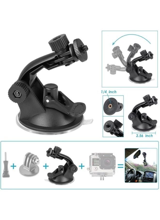 Action Camera Accessories Pack Selfie Stick Floating Handle Suction Cup Mount Compatible with GoPro