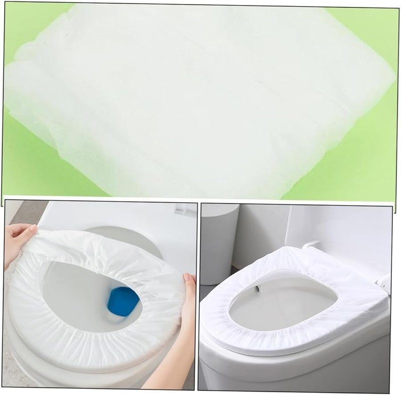 10 حزمة من أغطية مقاعد المرحاض القابلة للتصرف، بطانة نونية غير منسوجة للسفر والأطفال الصغار - Image 4