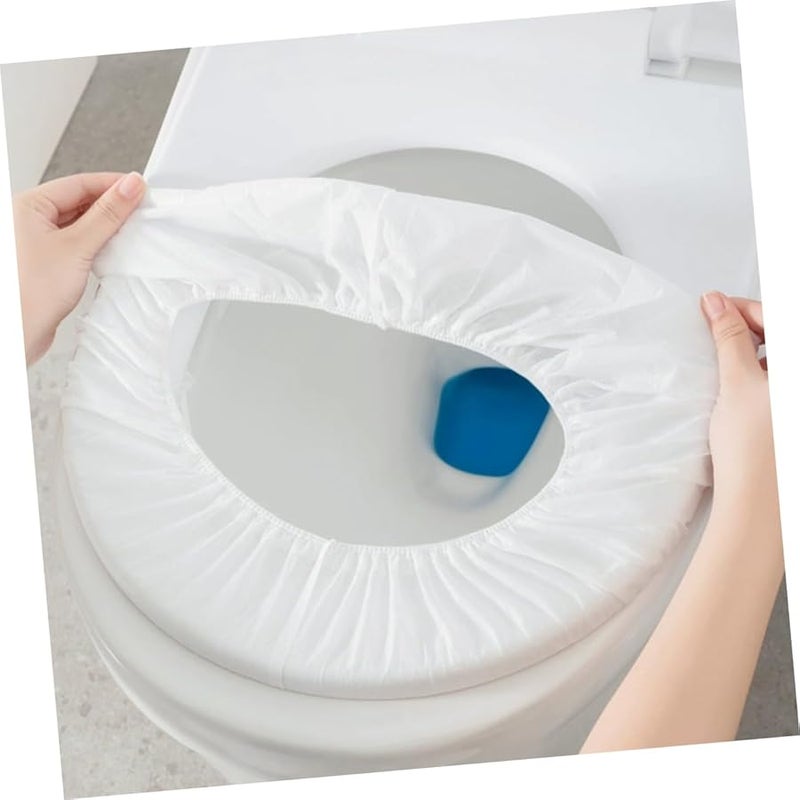 10 حزمة من أغطية مقاعد المرحاض القابلة للتصرف، بطانة نونية غير منسوجة للسفر والأطفال الصغار - Image 5
