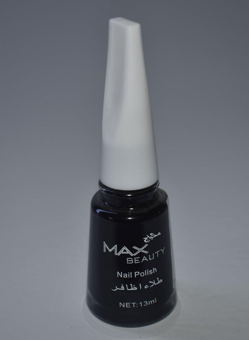 طلاء أظافر طويل الأمد لون اسود رقم 21