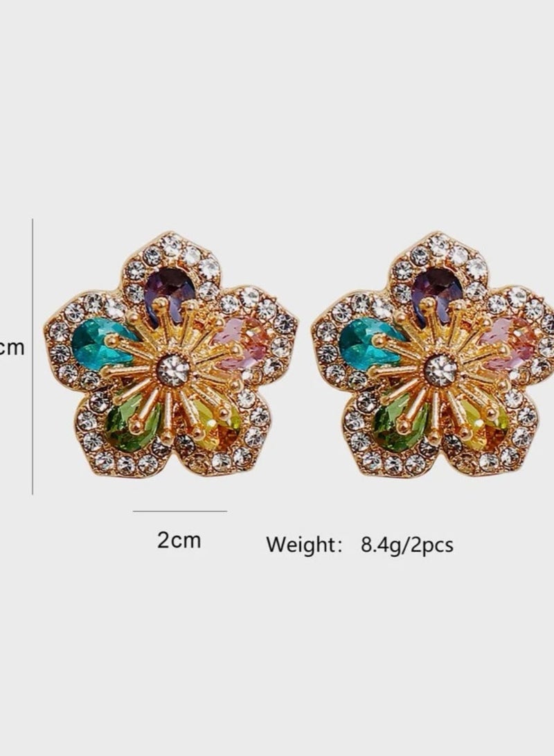 Trendy Colorful Stud Earrings For Women