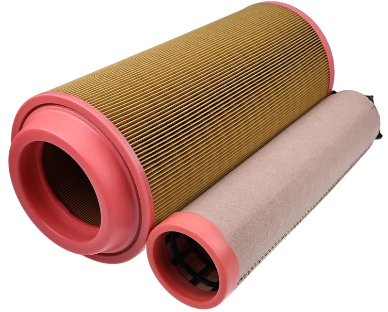 LSSOCH New Air Filter Inner Outer Set 32/915801 32/915802 Compatible with JCB Backhoe Loader 1400B 1550B 1600B 1700B 214 215 216 217 3C 3CX 3D 3DX 4C 4CX - Image 3