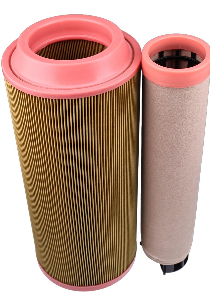 LSSOCH New Air Filter Inner Outer Set 32/915801 32/915802 Compatible with JCB Backhoe Loader 1400B 1550B 1600B 1700B 214 215 216 217 3C 3CX 3D 3DX 4C 4CX - Image 4