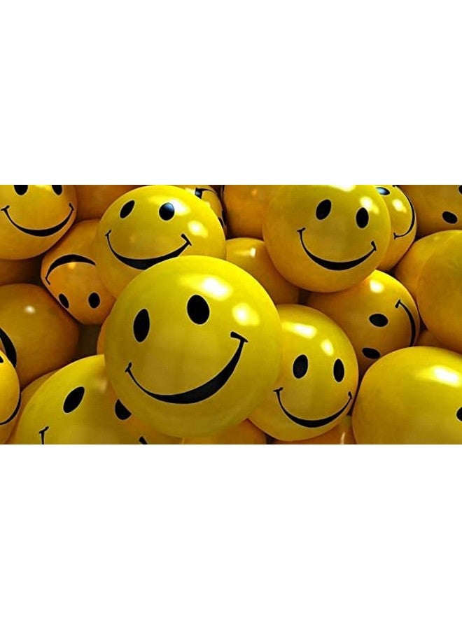 STAGER Smiley Soft Balls Cute Funny Yellow Emoji Happy Smiley Face Squeeze Sponge Balls - Pack of 3. - Image 3