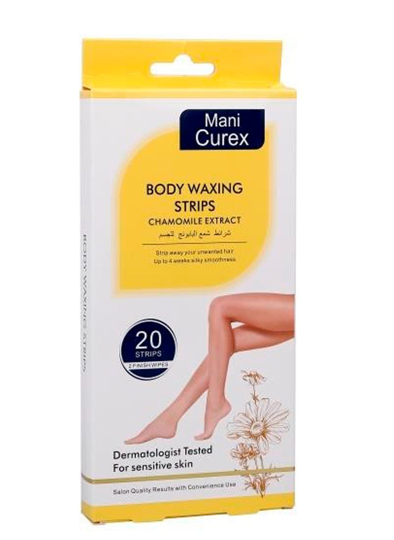 Mani Curex Body Waxing Strips Chamomile Extract 20 PCS  - Image 1