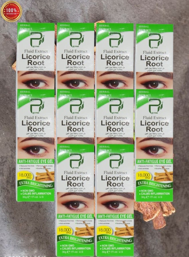 بيرون 10 قطع جل العين المضاد للتعب بخلاصة سائل جذر عرق السوس لتفتيح إضافي 20 جرام - Image 1