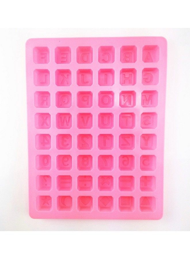 Yueton 48 Cavity Silicone Alphabet Letter Number Math Sign Chocolate Candy Ice Cube Tray Mold Cake Decoration Bakeware Mould Maker - Image 3