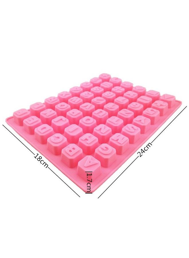 Yueton 48 Cavity Silicone Alphabet Letter Number Math Sign Chocolate Candy Ice Cube Tray Mold Cake Decoration Bakeware Mould Maker - Image 5