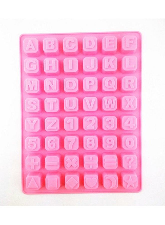 Yueton 48 Cavity Silicone Alphabet Letter Number Math Sign Chocolate Candy Ice Cube Tray Mold Cake Decoration Bakeware Mould Maker - Image 2