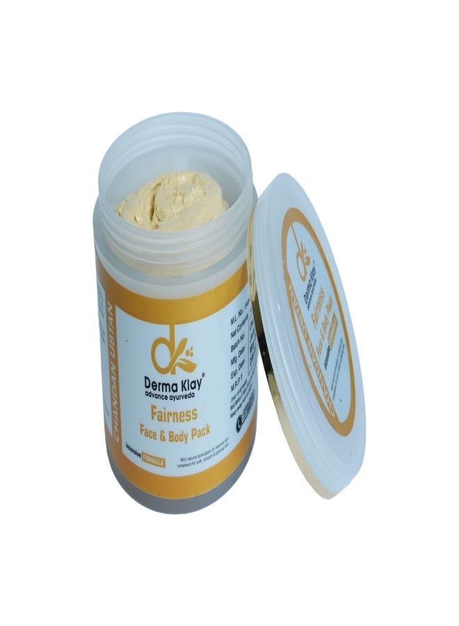 DERMA KLAY Advance Ayurveda DERMA KLAY Natural’s Fairness Face & Body Pack for Glowing Skin | 400g Face & Body Pack 400gm (400 g) - Image 4