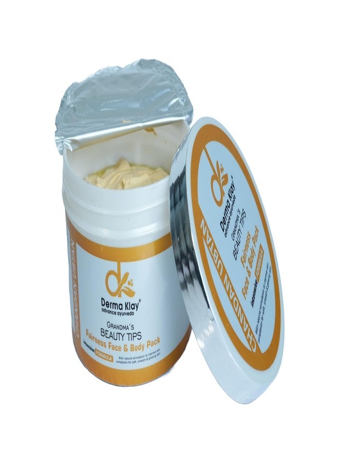 DERMA KLAY Advance Ayurveda DERMA KLAY Natural’s Fairness Face & Body Pack for Glowing Skin | 400g Face & Body Pack 400gm (400 g) - Image 3