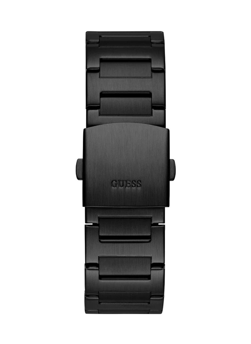 GUESS Jet Men Black Dial Quartz Analog Stainless Steel Watch GW0795G3 - 45mm  - Image 4