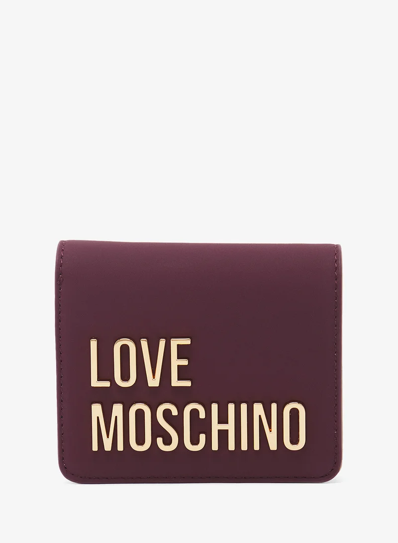 لوف موسكينو Logo bi fold wallets