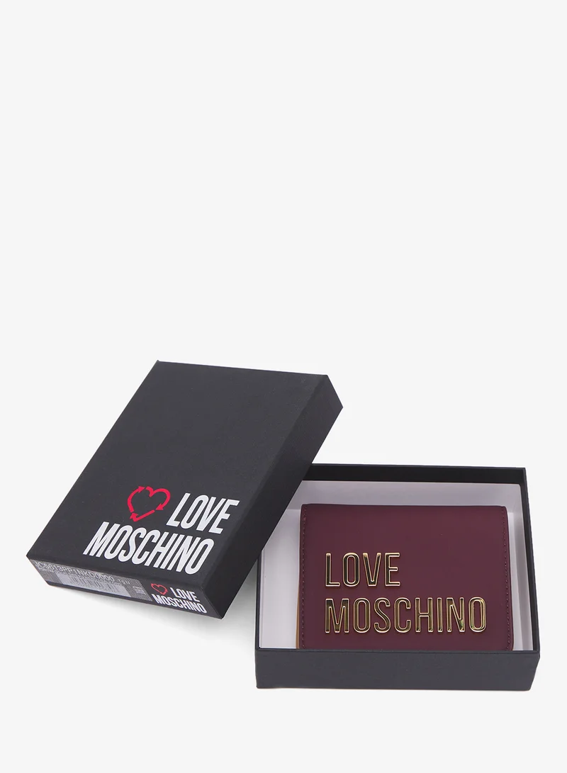 لوف موسكينو Logo bi fold wallets