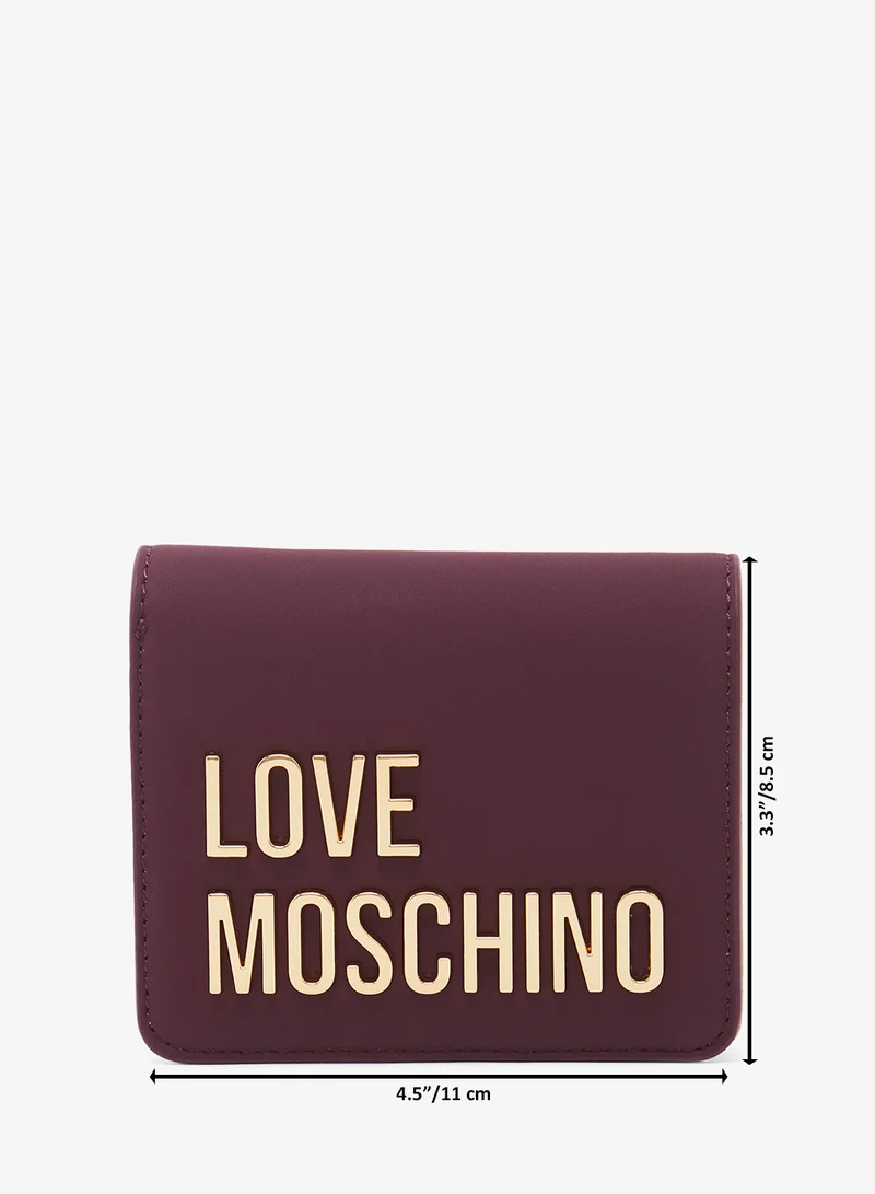 لوف موسكينو Logo bi fold wallets