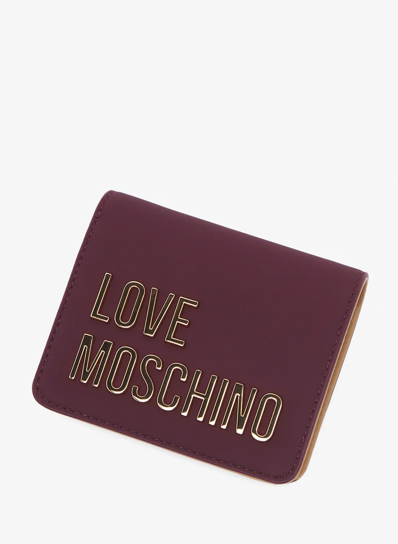 لوف موسكينو Logo bi fold wallets