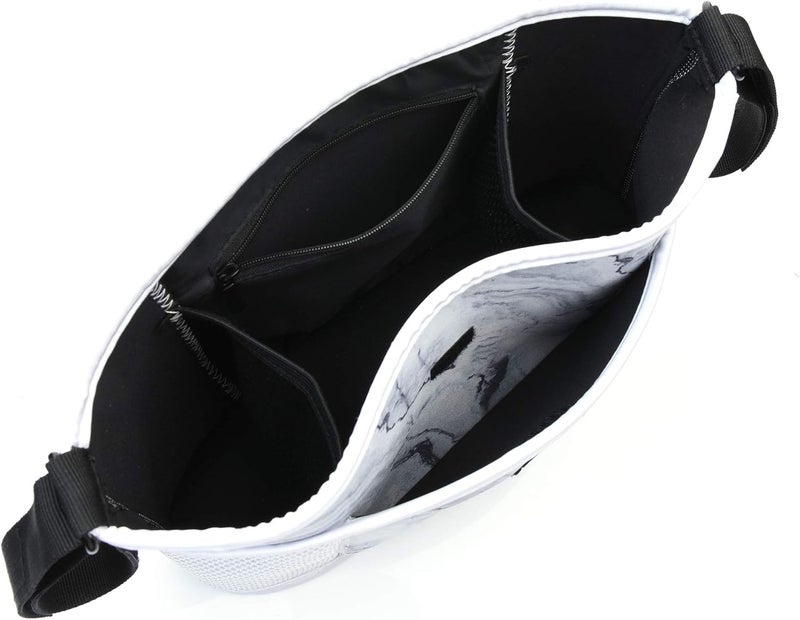 CM Stroller Organizer Diaper Bag Stroller Accessories Pack with Drink Holders and Zipped Pockets for Baby Stroller, Car, Shopping Cart. Fits All Major Strollers. (Marble White) - Image 3