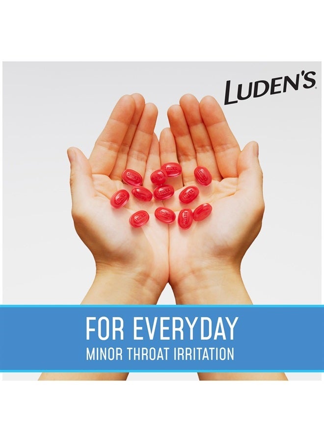 Luden's Sore Throat Drops, For Minor Sore Throat Relief, Sugar Free Wild Cherry, 75 Count - Image 3