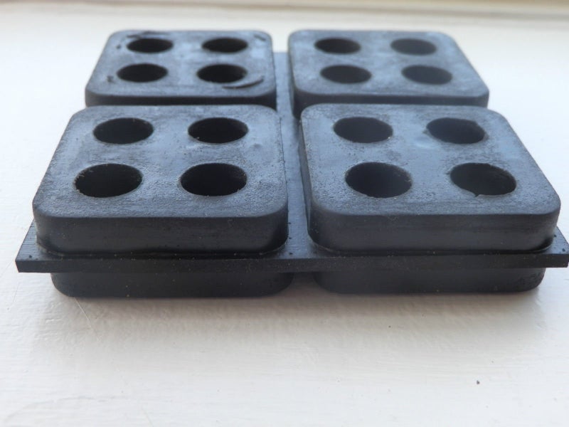 4 Pack of Anti Vibration Pads 4 x 4 x 34 All Rubber Vibration isolation pads