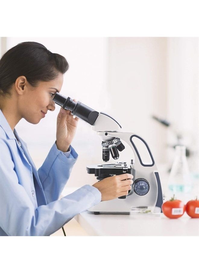 Swift - Swift SW380B 40X-2500X Magnification, Siedentopf Head, Research-Grade Binocular Compound Lab Microscope with Wide-Field 10X and 25X Eyepieces, Mechanical Stage, Ultra-Precise Focusing - Image 1
