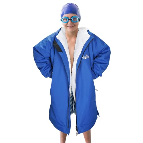 Catalonia Kids Waterproof Swim Parka with Hood, Windproof Fleece Swim Jacket, Warm Winter Swim Coat for Boys Girls Youth, Perfect for Swim Team, Beach, Pool - Image 5