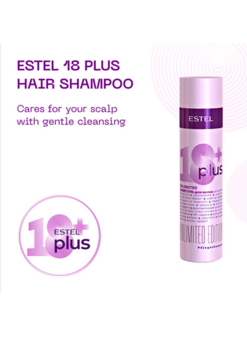 Estel 18+ Hair Shampoo – Professional Nourishing Shampoo for Smooth, Shiny & Healthy Hair | Suitable for All Hair Types