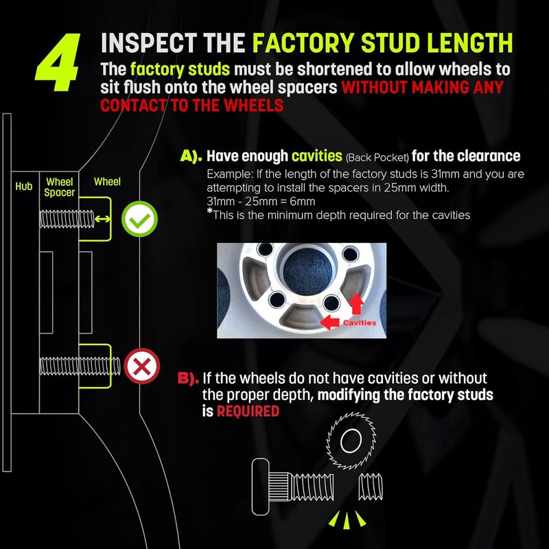Customadeonly 2 Pieces 1.5" 38mm Wheel Adapters for Chevy Canyon - 6x120 to 6x139.7 Conversion - Image 5