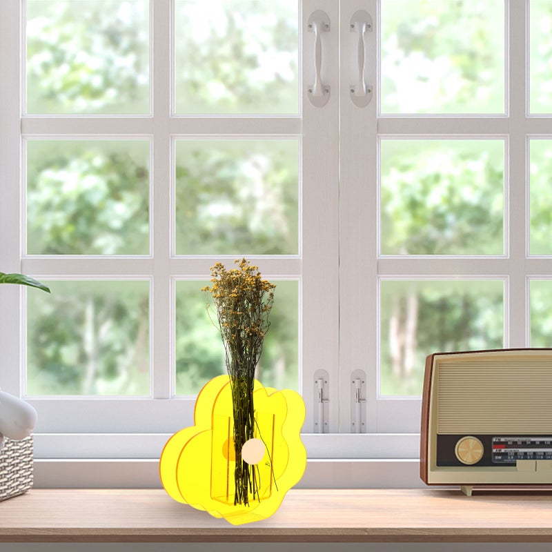 2 pcs Flower Modeling Vase Simple Vase Home Desktop Vase Decor - Image 2